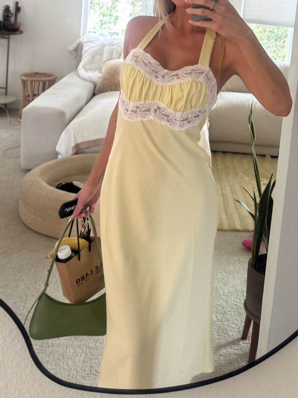 Frankie’s bikinis yellow dress